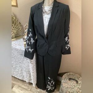 Who What Wear Black SUIT Set Jacket & Pants